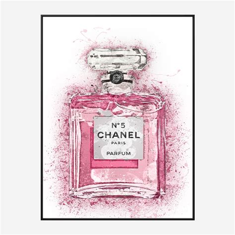 chanel no 5 poster pink|chanel no 5 painting.